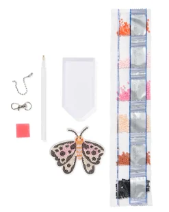 diamantcreaties sleutelhanger vlinder