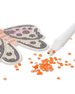 diamantcreaties sleutelhanger vlinder