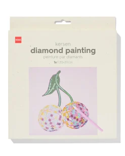 diamond painting 20x20cm kersen