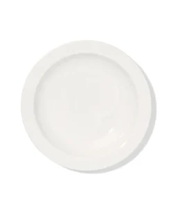 diep bord Ø22.5cm Alledag porselein wit - 4 stuks