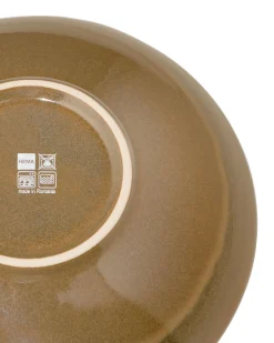 diep bord Ø21.2cm Monaco aardewerk donkerbruin