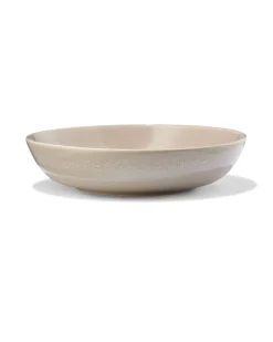 diep bord Ø22cm Puur aardewerk beige