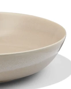 diep bord Ø22cm Puur aardewerk beige