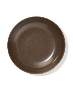 diep bord Ø22cm Puur aardewerk donkerbruin