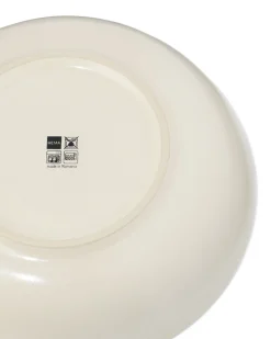 diep bord Ø22cm Puur aardewerk gebroken wit