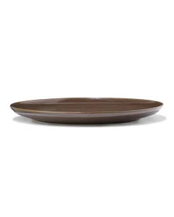dinerbord Ø26cm Puur aardewerk donkerbruin
