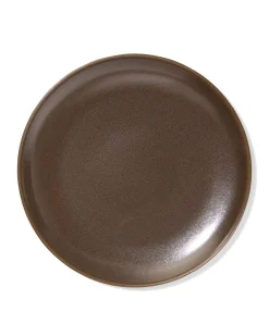 dinerbord Ø26cm Puur aardewerk donkerbruin