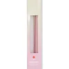 dinerkaarsen ⌀2.2x25cm spikkel groen-roze - 2 stuks