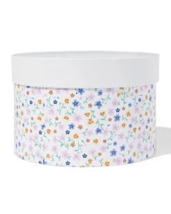 doos Ø22.2x15cm rond bloemen