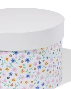 doos Ø22.2x15cm rond bloemen