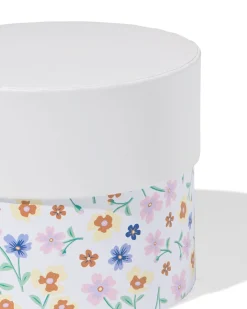doos Ø11x9cm rond bloemen