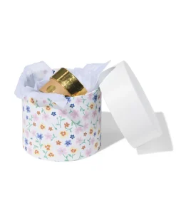 doos Ø11x9cm rond bloemen