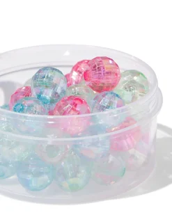 doosje kralen rond discobal