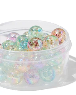 doosje kralen rond glitter