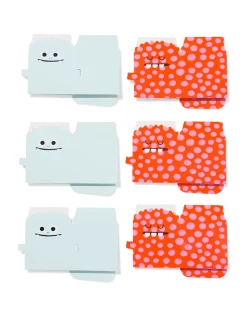 doosjes vouwbaar monster - 6 stuks