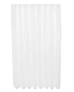 douchegordijn 180x200 recycled polyester wit