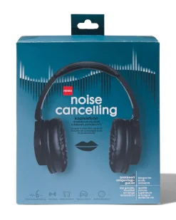 draadloze koptelefoon met noise cancelling zwart