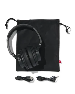 draadloze koptelefoon met noise cancelling zwart
