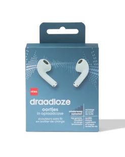 draadloze oortjes in oplaadcase mint