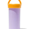 drinkbeker met deksel lila 300ml