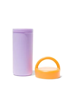 drinkbeker met deksel lila 300ml