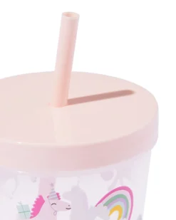 drinkbeker met rietje