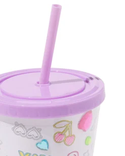drinkbeker met rietje versieren