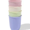 drinkbekers 280ml kunststof pastel - 4 stuks