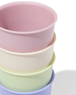 drinkbekers 280ml kunststof pastel - 4 stuks
