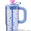 drinkfles 720ml met rietje hartjes