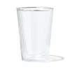 dubbelwandig glas streep reliëf 350ml