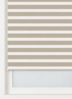 duo rolgordijn structuur verduisterend beige - HEMA