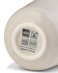 espressokopje 100ml Knap new bone china grijs