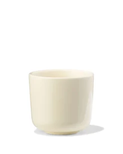 espressokopje 100ml Knap new bone china geel