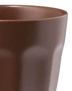 espressokopje 90ml Mirabeau aardewerk donkerbruin