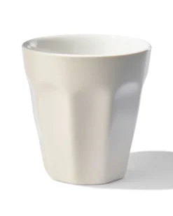 espressokopje 90ml Mirabeau aardewerk wit