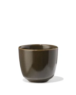 espressokopje 90ml Puur aardewerk donkerbruin