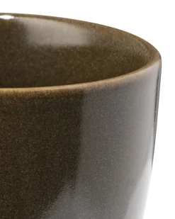 espressokopje 90ml Puur aardewerk donkerbruin