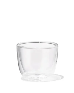 espressomok 120ml borosilicaatglas dubbelwandig