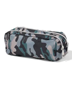etui dubbele rits camo