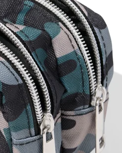 etui dubbele rits camo