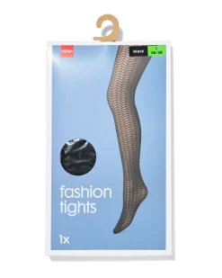 fashion panty visgraat zwart