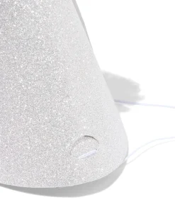 feesthoedjes pompon zilver - 4 stuks