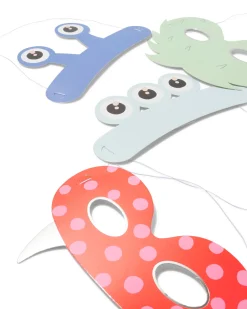feestmaskers monsters - 8 stuks