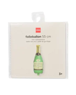 folieballon champagnefles 55cm