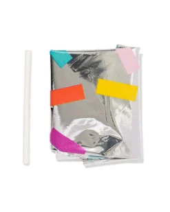 folieballon cijfer 2 60cm confetti