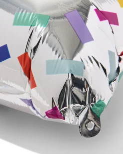 folieballon cijfer 1 60cm confetti
