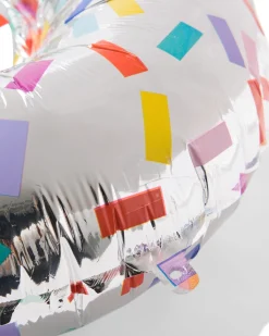 folieballon cijfer 6 60cm confetti