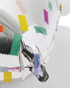 folieballon cijfer 5 60cm confetti