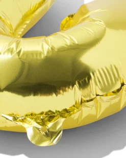 folieballon cijfer 2 30cm goud